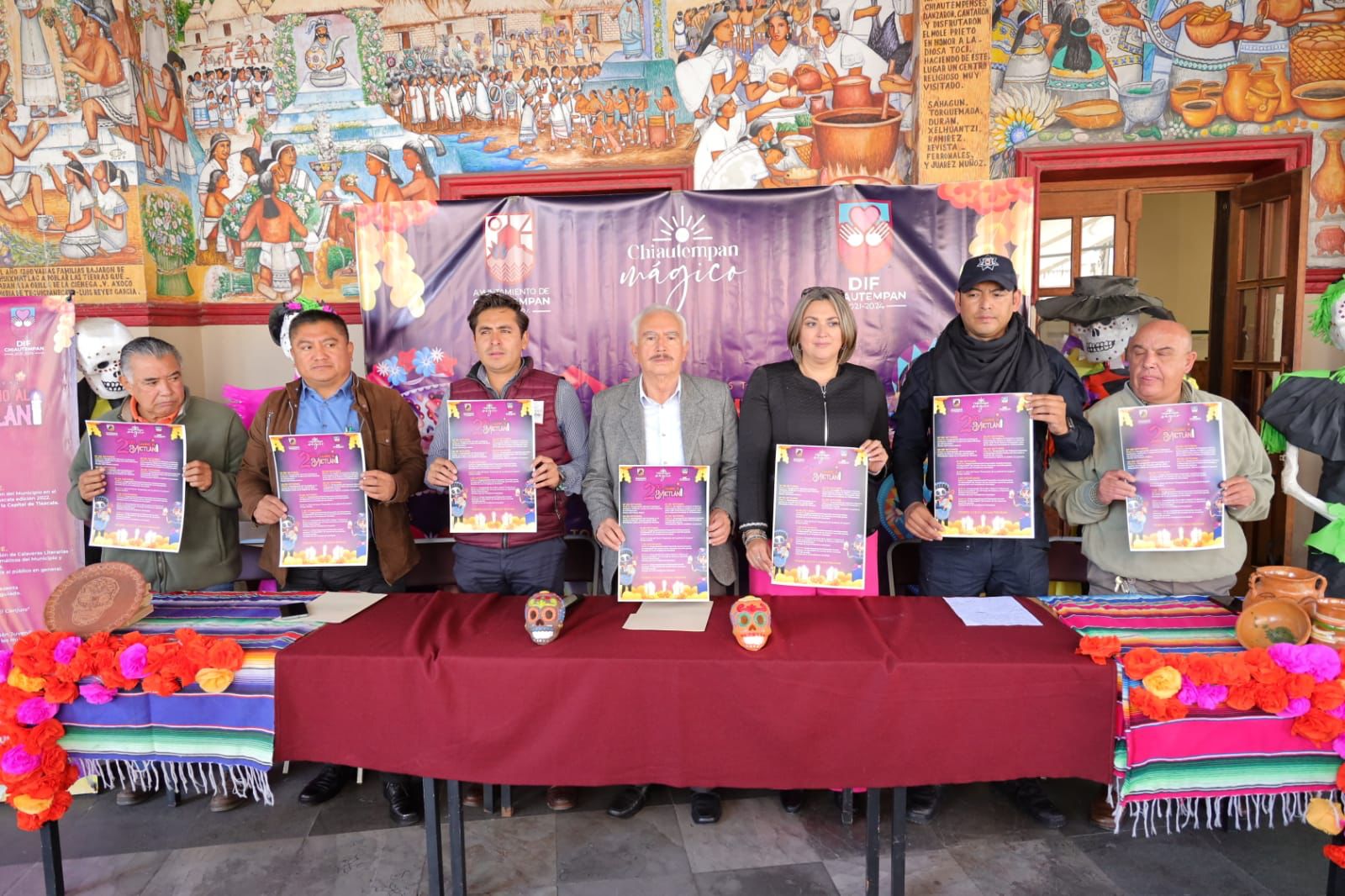Presenta Chiautempan 2do. Festival Camino al Mictlan y Primer Desfile de Muertos y Catrinas